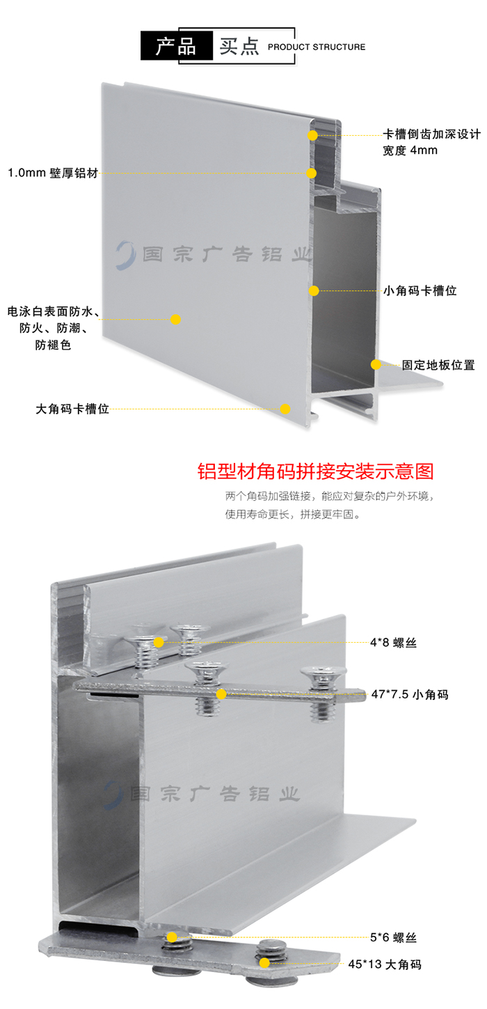 廣告燈箱鋁材